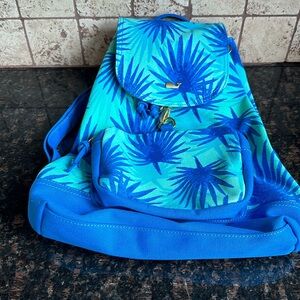 Vinyard Vines Canvas electric palm tree back pack